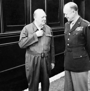 Winston Churchill and Ike Eisenhower.