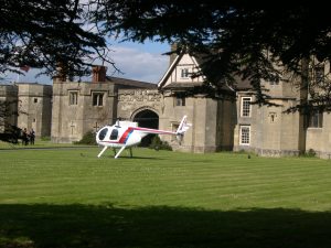 Parking Lot for the Thornbury Castle Hotel