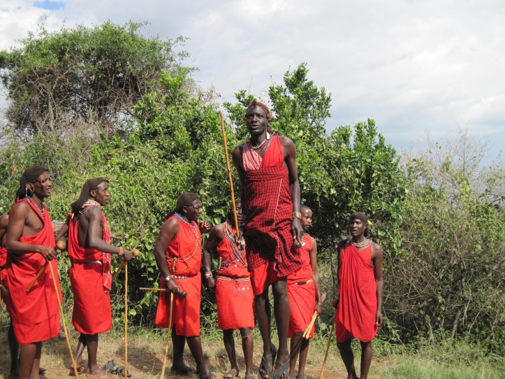 Jumping Masai Warrior
